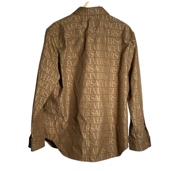 NWT Versace all over logo shirt size 52 - Picture 5 of 12